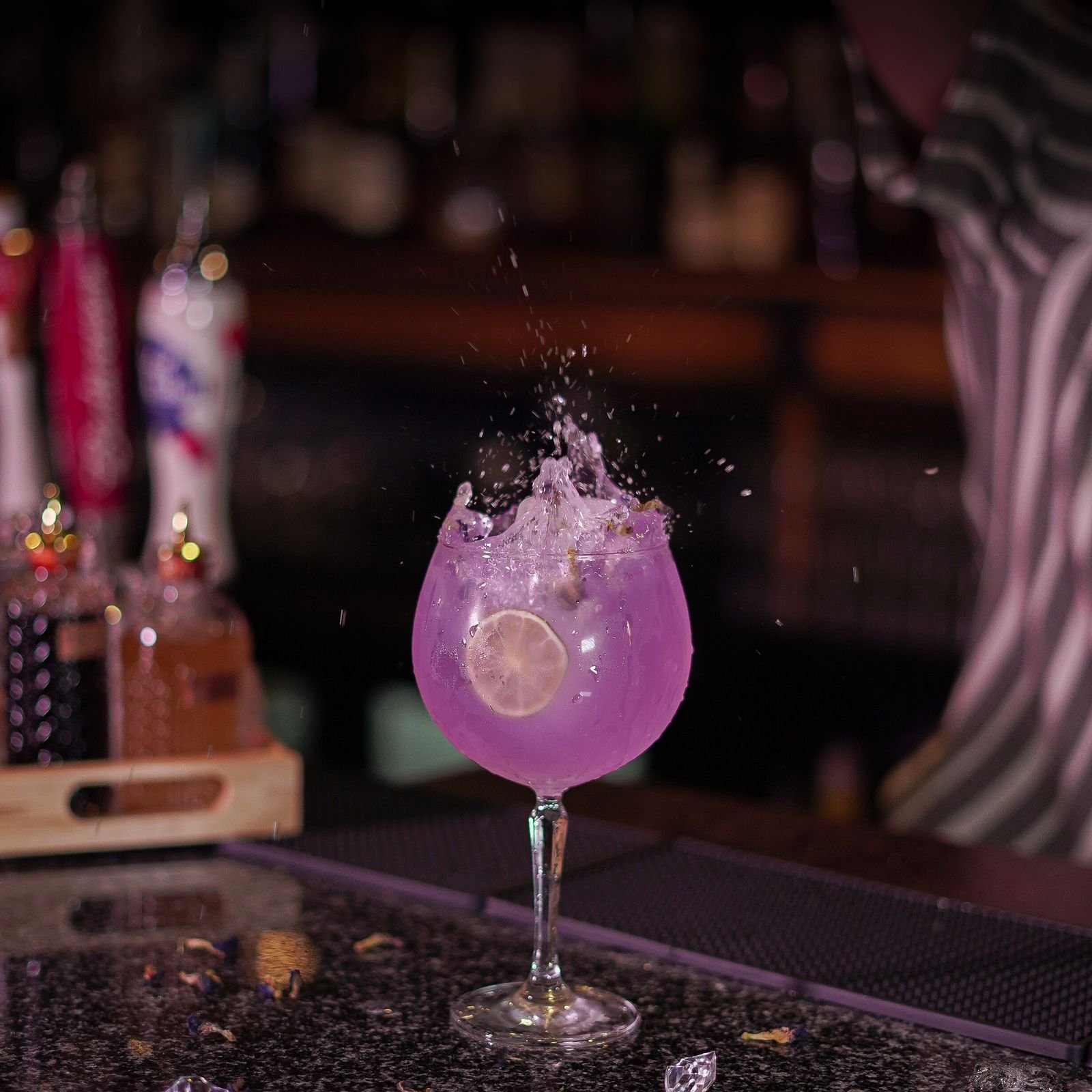Signature rose cocktail at Zikr bar