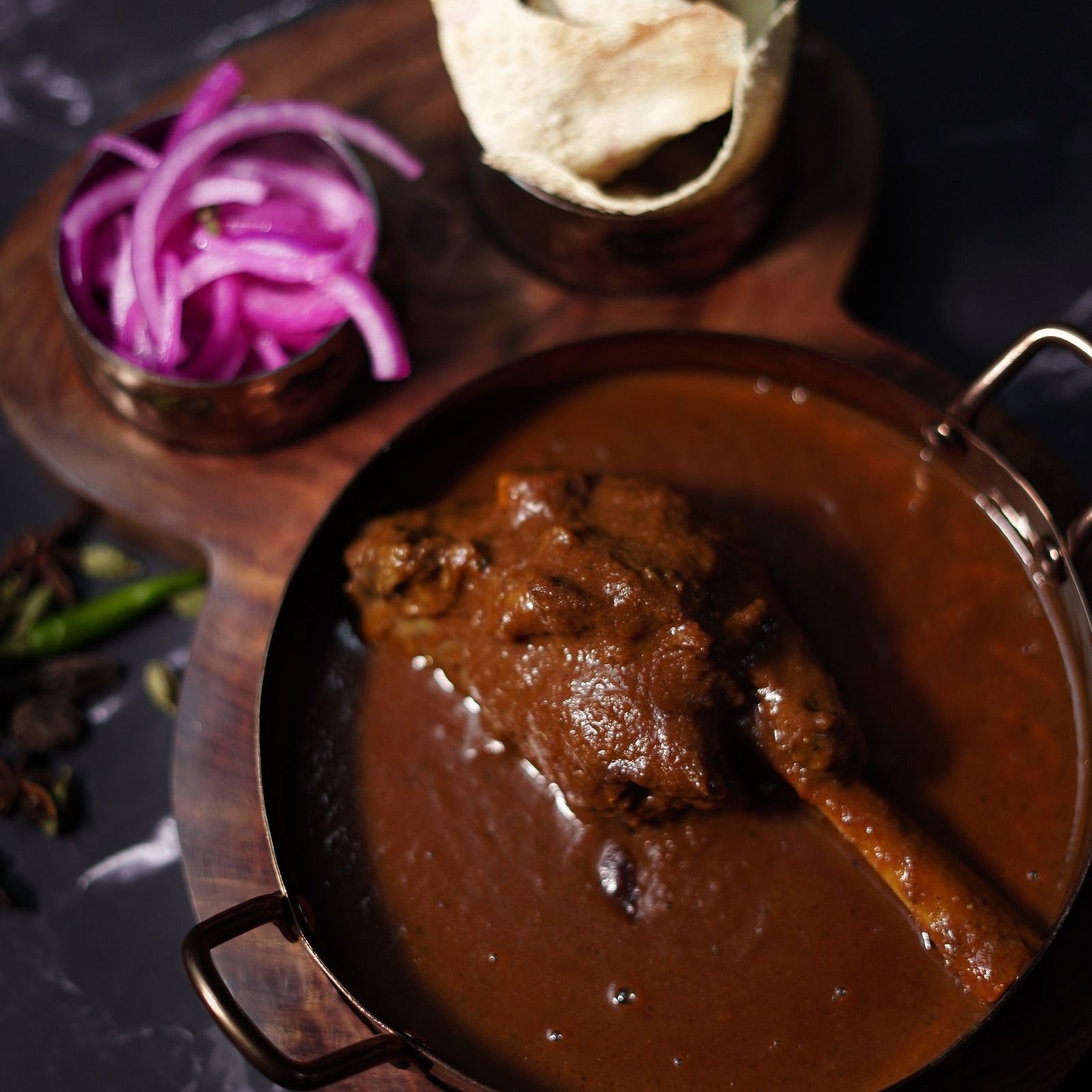 Slow-cooked lamb karahi at Zikr